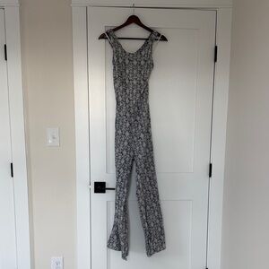 Sadie & Sage Navy Floral Jumpsuit